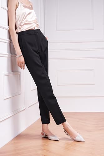 Image of C.Paravano Slingback Flats | Pointed Toe Flats | Slingback Sandals | Women's Slingback Dress Shoes | Adjustable Buckle Sandals