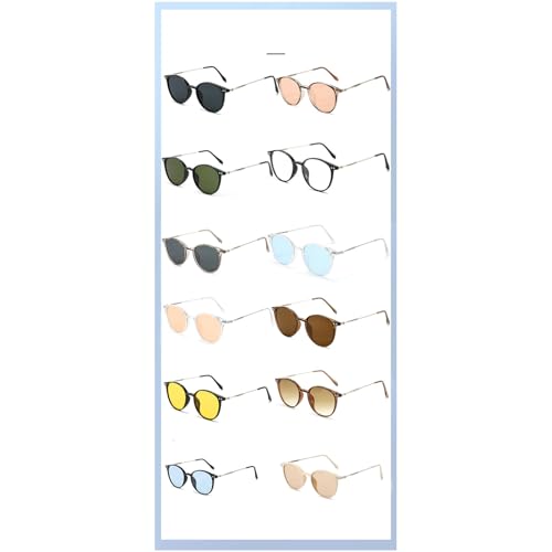 helena Trendy Round Sunglasses for Women Men 90s Retro Vintage Classic Fashion Round Frame Sun Glasses Black Shades4