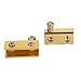 TEYOUQU 2 Pieces Gold Glass Door Hinges, Pivot Hinges Suitable for Free-Swinging Glass Doors with a Thickness of 3-8mm