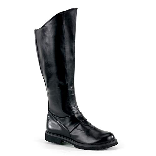 Funtasma by Pleaser Men's Halloween Gotham-100 Boot,Black Polyurethane,M (US Men's 10-11 M)