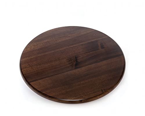 Lipper International 2115WN Acacia Walnut Finish Lazy Susan, 15-inch Length