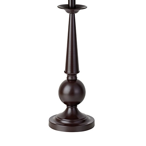 Globe Electric 12398 Set Of Two 27" Table Lamps, Bronze Finish, Beige Shades #TOP2