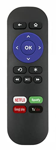 VINABTY Replaced Infrared Remote Control fit for ROKU 1 2 3 4 LT HD XD XS Express Premiere 3900RW 3910RW 4620RW 3700RW 3710RW 3710XB 3900XB 4620XB 3930X 3900X, NOT Support for TCL TV or Any Other TV