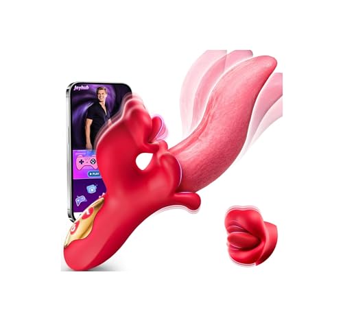Lolitree Rabbit Vibrator AI Sync Womens Sex Toys Oral-Style Thick Tongue Licking Vibrators with 9 Stirring & Licking Vibrating Modes Adult Toys G-spot Clitorise Stimulator Sex Toyscouples for Women