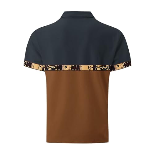 Camiseta para hombre de manga corta en lino, fresca y transpirable para verano, camisa suelta casual con botones, estilo hawaiano para vacaciones en la playa miniatura 3