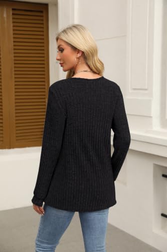 Image of XIEERDUO Sweater for Women Winter Clothing Long Sleeve Shirts Fall Fashion Must Haves Comfiest Airport Outfits Trendy