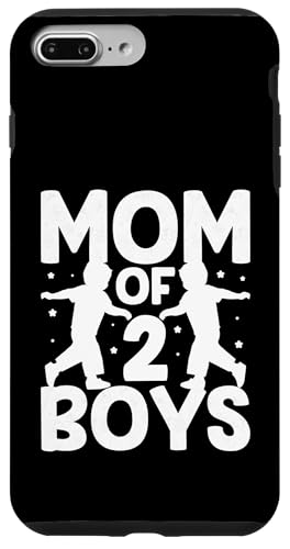 Mom Of Two Boys ̓ Ƒq ̌t X}zP[X iPhone 7 Plus/8 Plus p