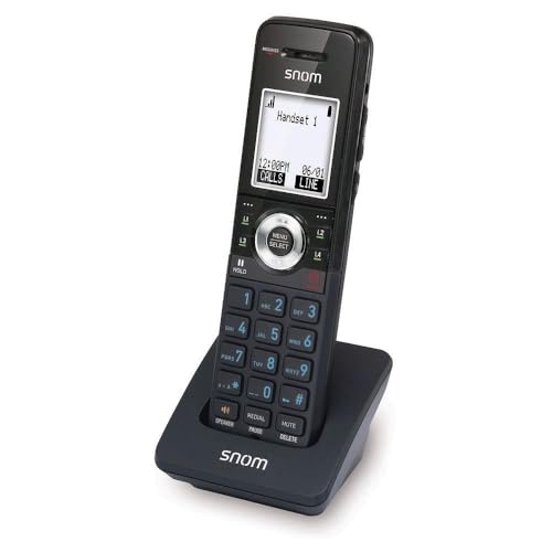 Teléfono Dual SIM Snom M10 Kle Sip Dect 4 líneas Negro