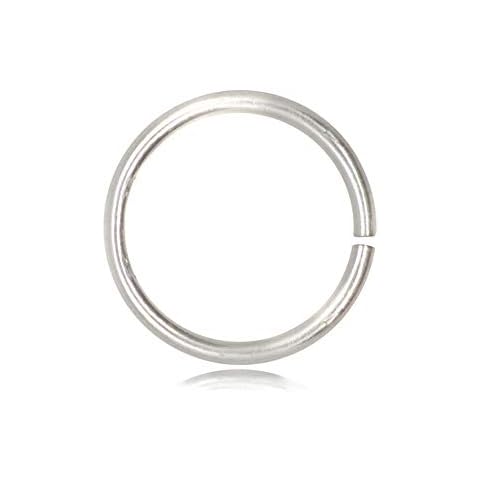 The Jewellery Store London TJS 10 Pcs Open Jump Rings in Nickel Free 925 Sterling Silver, 10mm (Other Sizes Avalaible: 6mm, 8mm, 10mm, 12mm, 14mm, 16mm) Cover