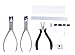 Professional Eye Glass Repairing Tools Kit for Rimless Glasses Frame Repair Tools to Adjust Glasses Arms Frame Eyeglasses Assemble & Disassemble & Adjusting Pliers Set