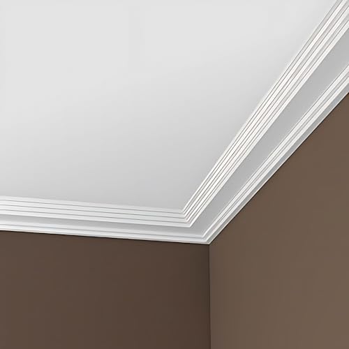 Moulures plafond polyuréthane 10cm corniche moulure blanche Profhome 20m