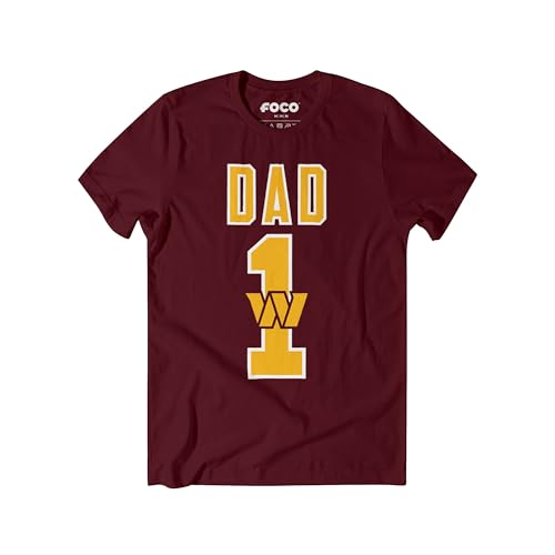 Image of FOCO NFL Mens NFL Team Logo Tee Shirt #1 Dad T-Shirt