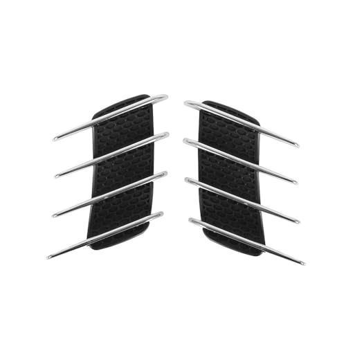 ANDUWOJGUI Shark Vent Trims for Jeep Liberty 2001-2005 2006 2007 2008 2009 2010 2011 2012 2013，Side Mesh Vent Decor Exterior Hood ScoopDecorative Cover,B