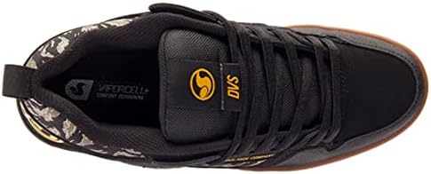 DVS Men's Comanche 2.0+ Skate Shoe, Black Jungle Camo Nubuck, 10 | Image 4