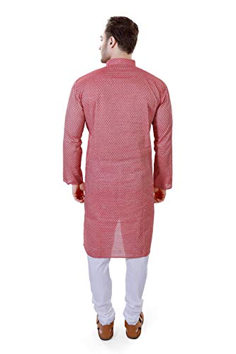 Image of LUCKWIN Men's Regular Fit Cotton Kurta Pyjama Set, Full-Sleeve, Mandarin Collared Neck, Ideal for Every Occasion, Cotton Made, Lightweight and Comfortable