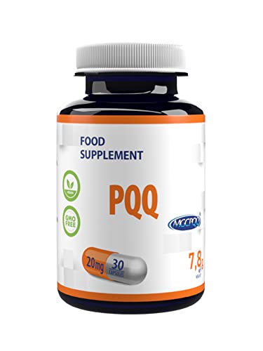 Hepatica PQQ (MGCPQQ ) 20mg 30 Cápsulas Vegan, Probado en Laboratorio, suplemento de alta resistencia, sin gluten sin OGM