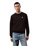 Calvin Klein Men's Relaxed Fit Monogram Logo Fleece Sweatshirt