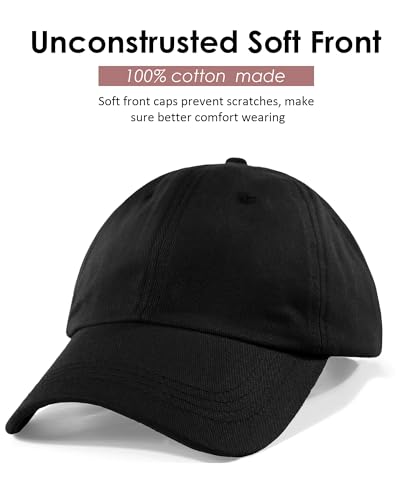 Womens Satin Lined Unstructured Baseball Cap Unisex Silk Lining Washed Cotton Adjustable Vintage Dad Hat - Image 2
