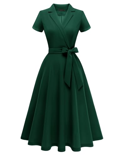 Robe pour invitées de mariage Meetjen style rétro trapèze chic