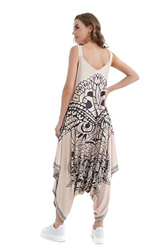Isqalo 2023 Upgrade Funny Owl Face Casual Sleeveless Dress With Pockets, Summer Dresses For Women, Women's Casual Loose Long Dress, For Summer Daily Life Playsuit, Street Wear And More #TOP1
