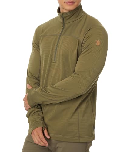 Image of Fjallraven Abisko Lite Men's Half Zip Fleece - Breathable, Comfortable, Lightweight Fleece Warmth - Hiking, Trekking