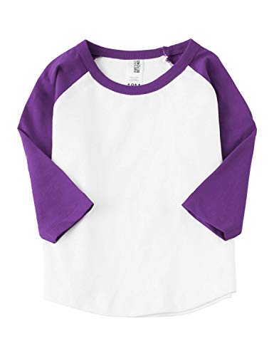 Image of Hat and Beyond Kids Raglan Jersey Child Toddler Youth Uniforms 3 /4 Sleeves T Shirts