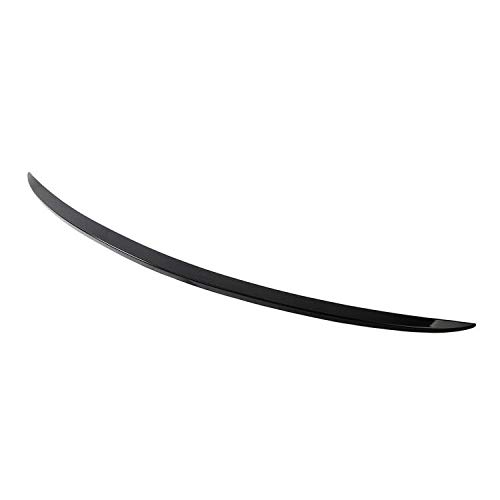 Mutusaisi B823 Rear Trunk Lip Wing Spoiler Black Trim Fit For Mercedes Benz C-Class W205 C200 C300 2015 2016 2017 2018 2019 2020 Sedan Only 4-Door Accessories thumb #5