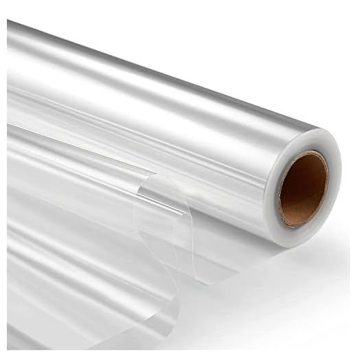 Bilibunny Clear Cellophane Wrap Roll, 100ft-L x 31.5in-W Fold to 16in Strong & Crystal Cellophane Wrap for Gift Baskets Flowers Food, 3.0 Mil Thick Food Grade Cellophane Paper