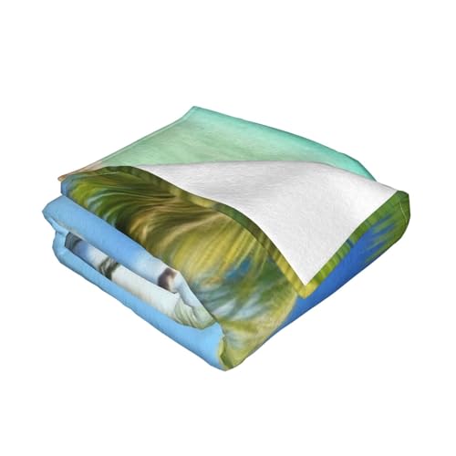 Couverture polaire tropicale pour des soirées cocooning sur le canapé - 4
