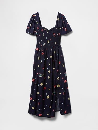 Image of Gap Women's V-ss Smocked Bodice Midi - Marbella