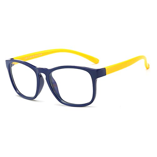Kids Blue Light Blocking Glasses for Boys and Girls Age 3-12 Protect Eyestrain