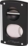  S.T. Dupont - ZIGARREN Cutter - SCHWARZ - DOPPEL + Kerb Schnitt -