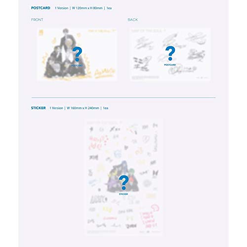 BTS Bangtan Boys Map of The Soul : 7 (Incl. One Random Acrylic Photo Sticker Sheet) (All (1,2,3,4))