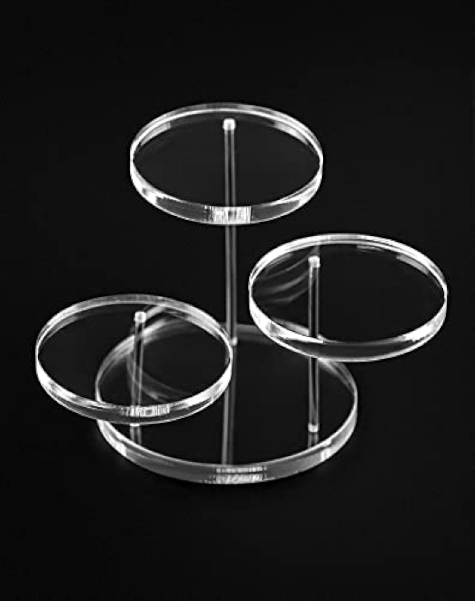Round Acrylic Display Riser Stands, 2 Pack, Gift