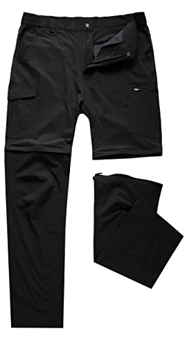Image of Men's Hiking Pants Convertible Zip Off Lightweight Waterproof Quick Dry Outdoor Fishing Travel Safari Camping