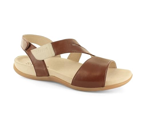 Sandales femme claquettes Strive Jinny en peau avec bride arrière réglable 43 EU