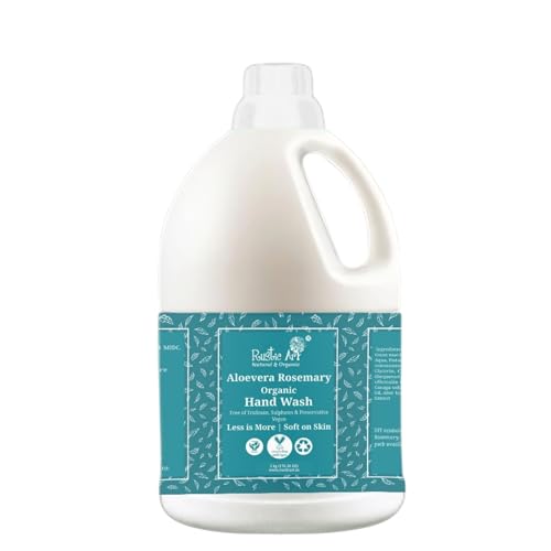 Image of Rustic Art Organic Aloe Vera Rosemary Hand Wash (5 liter)| Natural, Vegan | Non-Drying, Hydrating |