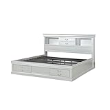 Acme Louis Philippe III - Queen Bed w/Storage in Platinum