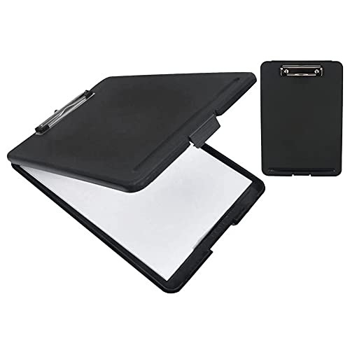 Portapapeles de Conferencias, Carpeta con Pinza A4, Portapapeles de Plastico, Rapesco Documentos, Carpeta Delgada para Notas, Carpeta de Documentos, para Estudiantes, Profesores, Oficinas Cover