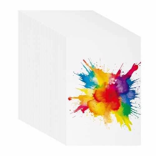 Papel de acuarela para pintura al aire libre con hojas PATIKIL de prensa fría 7x10