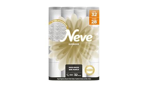 Neve Papel Higiênico Supreme Folha Tripla, 20m, Leve 32 Pague 28 ...