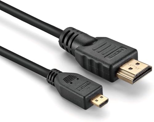 VECASDEN ΉGopro ̉pY 4/5/ 6/7 ̍AYx[ Pi 4AΉNikon Coolpix D3400 D3500 ̑Ή\j[ A6000 ̃Jƌ݊}CN HDMI P[uA6Ft 4K 1080ti 3D 