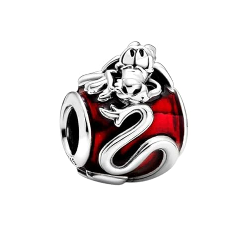 New 2026 Spring 925 Sterling Silver Beads Mulan Mushu Charms Fit Original 3Mm Bracelets Women Diy Jewelry Fashion Accessories Creative Gift