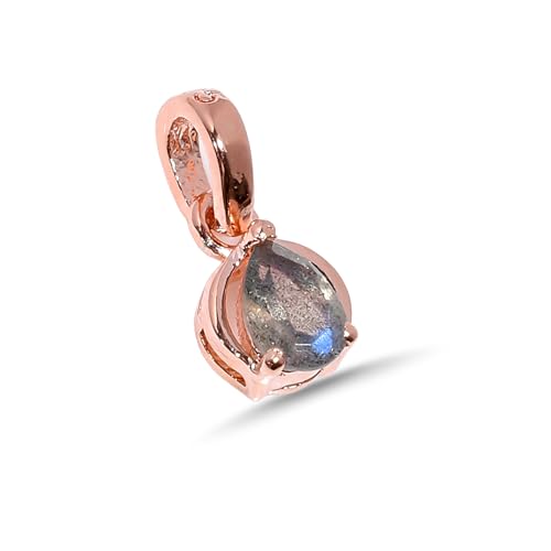 Pendentif en pierre précieuse labradorite, cadeau femme argent