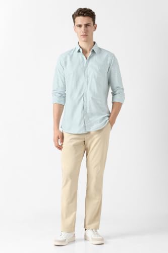 Image of Van Heusen Men's Casual Shirt for Men | Cotton | Stripe | Slim Fit | Full Sleeves |
