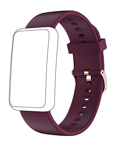 HUAKUA Replacement Band Strap Non Bluetooth Fitness Tracker (Purple)