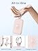 RORRY Portable Charger, 10000mAh PD 20W Fast Charging Portable Charger Power Bank with Built in Cables, Travel Battery Pack for iPhone 17/16/15/14/13/12 and Apple Watch Ultra/11/10/9/8/7/6/5, Pink