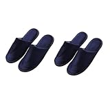 PLAFOPE 2 pares Zapatillas Desechables Blancas Único Antideslizantes y Elásticas para Viaje y Uso Hoteles Opción Económica y Ventilada para Mayor Comodidad