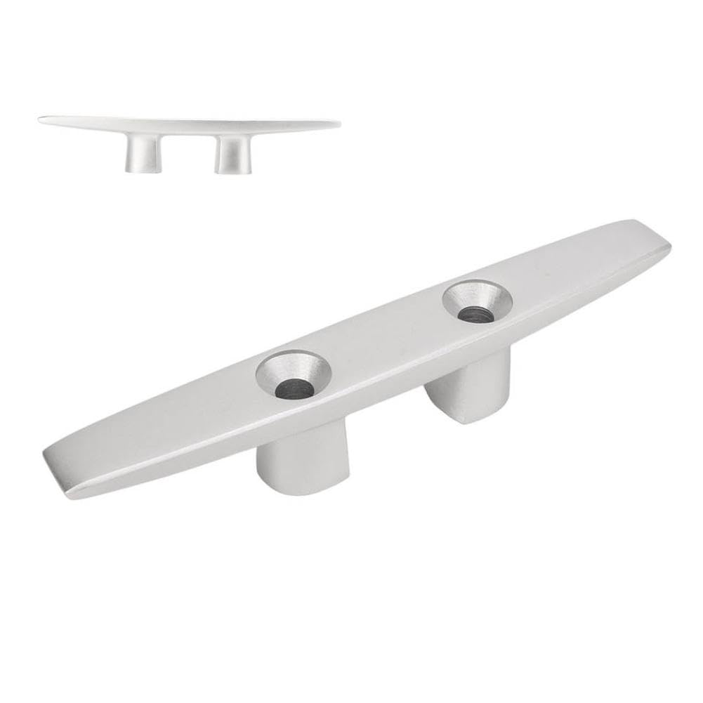 Taquet de Quai de Bateau 200mm avec Trous, borne Marine en Aluminium Compatible avec Yacht de Bateau