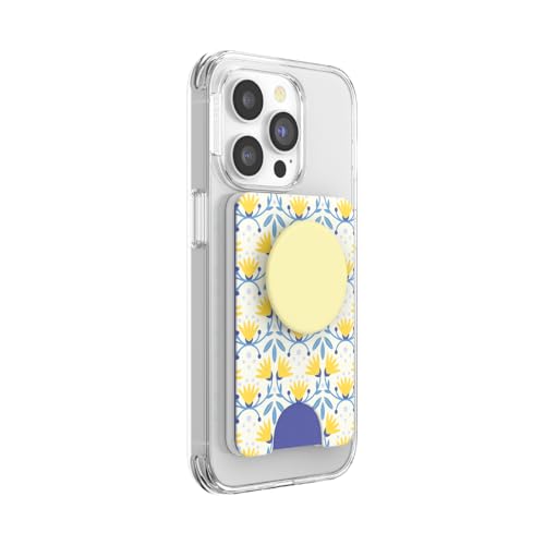 Image of PopSockets Adhesive Phone Wallet and Card Holder with Grip, Blue - Tea Towel